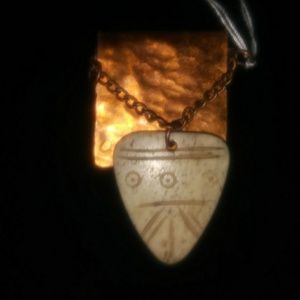 Handcrafted hammered copper necklace